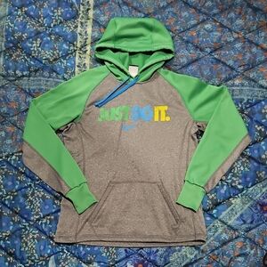 Nike Green and Gray Hoodie
